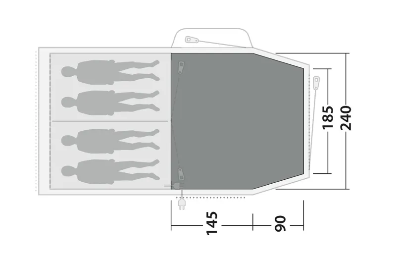 Outwell Springwood 4SG Flat Woven Carpet-5